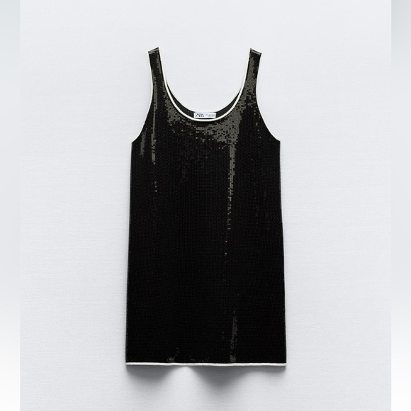 New ZARA Sequin Mini Dress - Picture 8 of 10